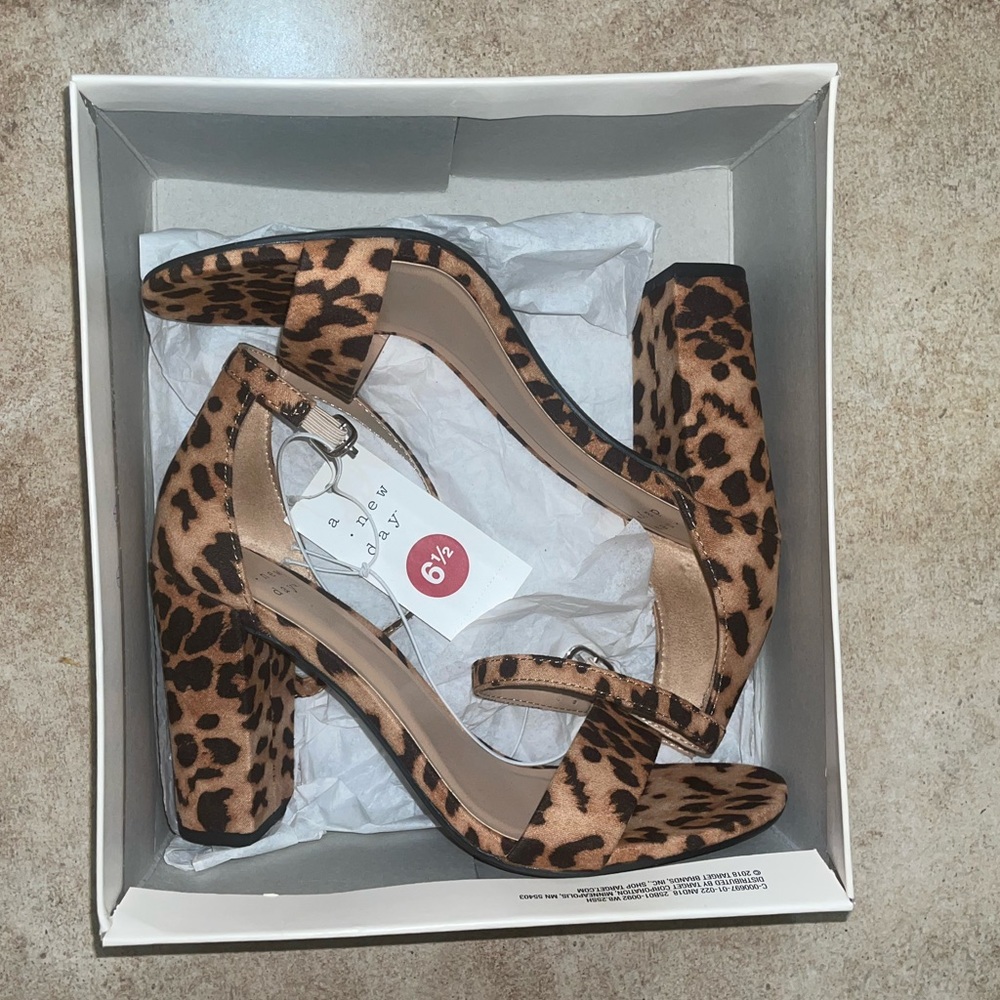 Ankle strapped block heels